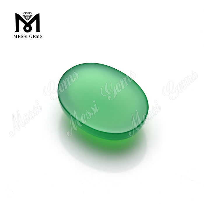 Agata naturale onice verde all\'ingrosso di forma ovale 12*16mm per gioielli