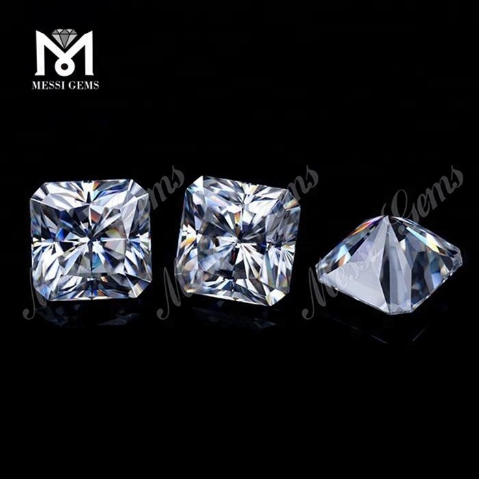 DEF Super White moissanite diamante Pietra Prezzo 1,5 carati taglio ottagono sintetico