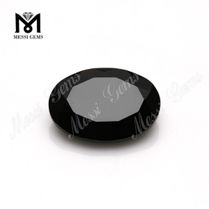 Agata nera naturale della pietra preziosa ovale all'ingrosso di buona qualità 13*18