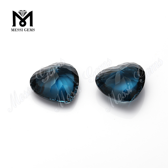 pietre naturali sciolte 6x6mm taglio cuore gemme topazio blu londra prezzo