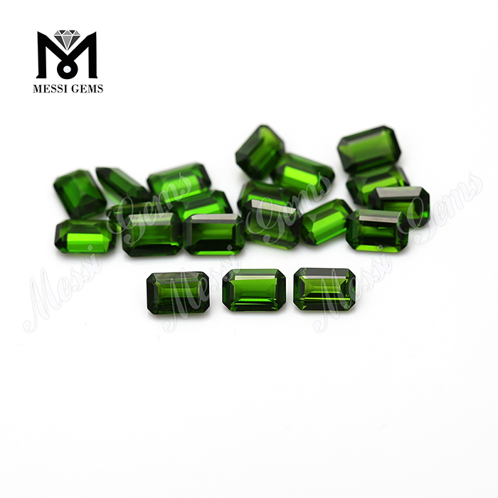 Pietra preziosa naturale del diopside del cromo del taglio dello smeraldo di alta qualità di vendita calda