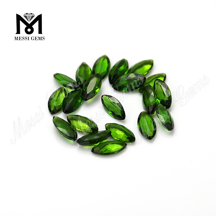 Diopside cromato naturale con pietra preziosa sciolta 3x6mm a forma di marquise di alta qualità
