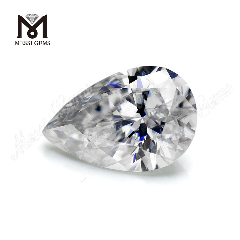 Grande dimensione 9x13mm taglio a pera DEF bianco moissanite pietra prezzo moissanite sciolto