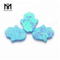 Lab ha creato pietre preziose Hamsa sintetiche sciolte 11 x 13 x 2,5 mm blu opale