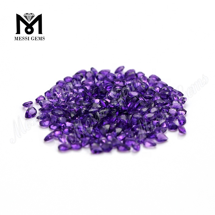 Pietra naturale a forma di pera 3 * 4 mm Pietra ametista
