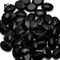 Agata nera naturale della pietra preziosa ovale all\'ingrosso di buona qualità 13*18