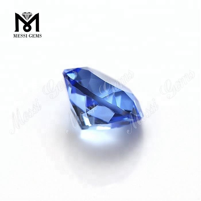 Pietra di quarzo blu idrotermale rotonda da 10 mm