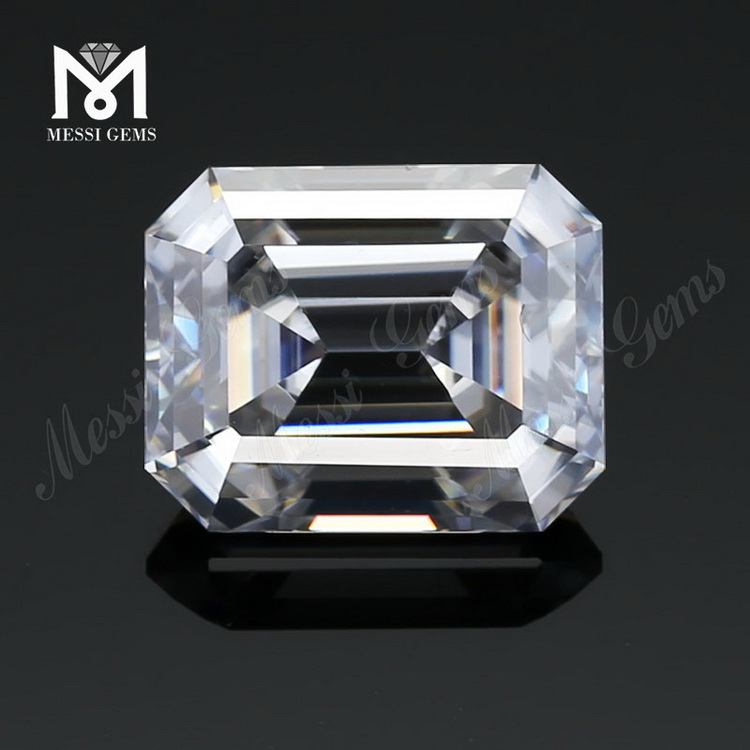 Prezzo di fabbrica diamante moissanite all\'ingrosso 8x6mm DEF Moissaniti taglio smeraldo bianco