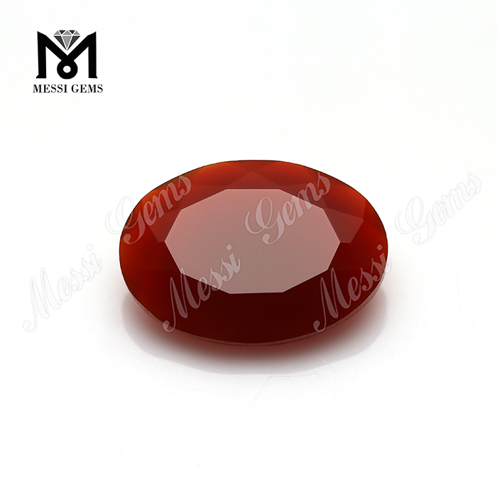 Pietra preziosa ovale di agata rossa naturale 13x18MM