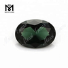 Pietra sintetica 10x14mm di forma ovale 152# spinello verde
