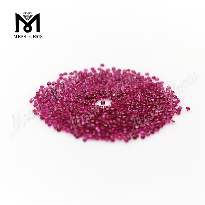 1.25mm 2mm Pietra di smeraldo naturale di cristallo a taglio rotondo