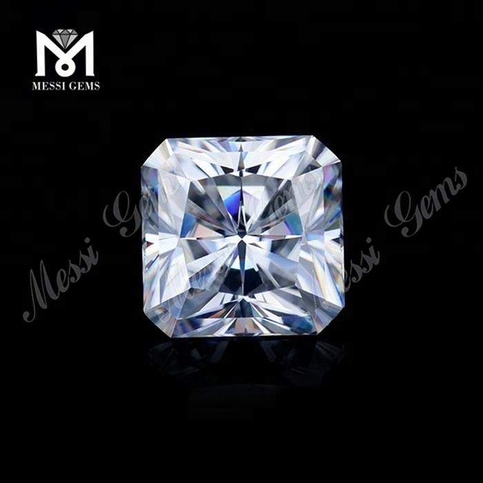 DEF Super White moissanite diamante Pietra Prezzo 1,5 carati taglio ottagono sintetico