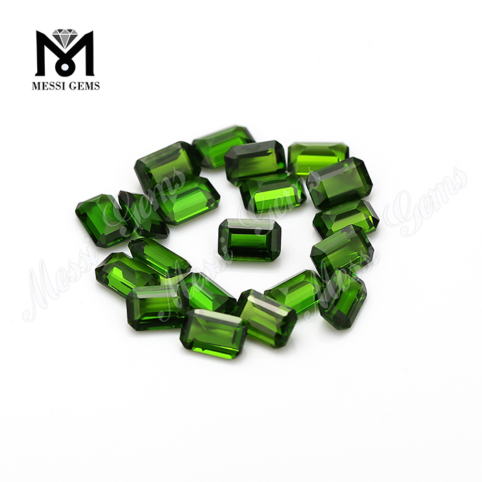 Pietra preziosa naturale del diopside del cromo del taglio dello smeraldo di alta qualità di vendita calda