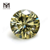 Prezzo di fabbrica diamante moissanite all\'ingrosso 5mm moissanite gemma gialla brillante per anello