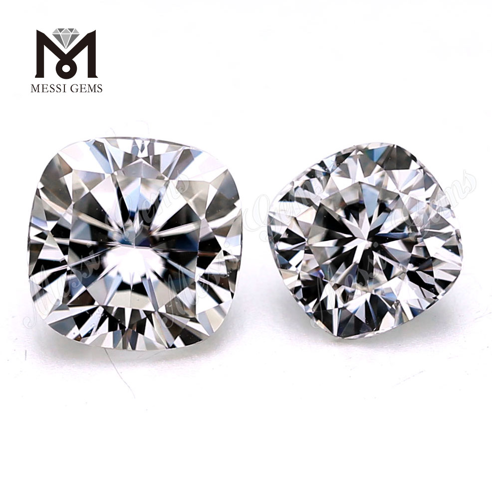 Sintetico diamante gioco di colore o fuoco Moissanite taglio cuscino