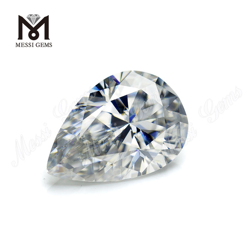 Grande dimensione 9x13mm taglio a pera DEF bianco moissanite pietra prezzo moissanite sciolto