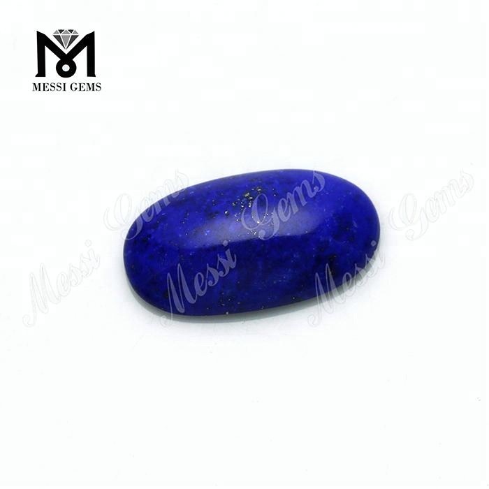 Pietra di lapislazzuli naturale blu taglio ovale tagliata a macchina sfusa