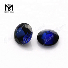 Pietre di zaffiro sintetico blu corindone blu #34 con taglio a diamante