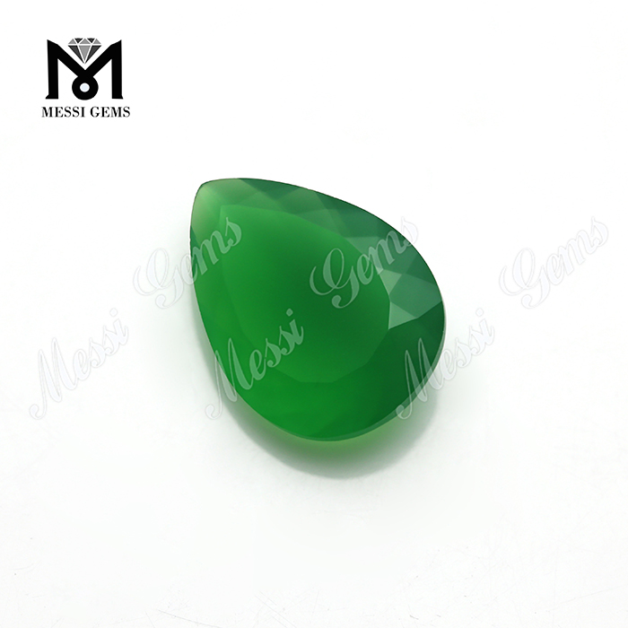Perle di pietre preziose a basso prezzo Perle di agata lucidanti Agata verde