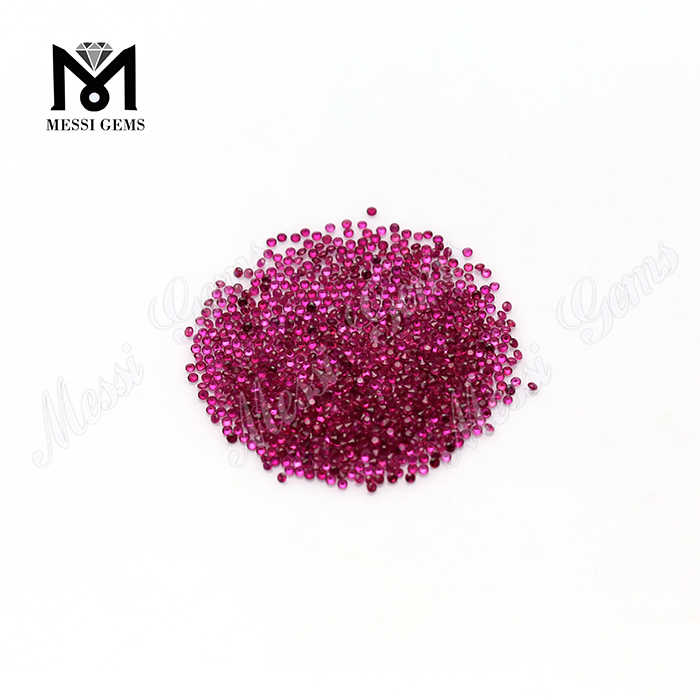 1.25mm 2mm Pietra di smeraldo naturale di cristallo a taglio rotondo