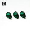 Pietra smeraldo a forma di pera con pietra preziosa smeraldo tagliata a macchina