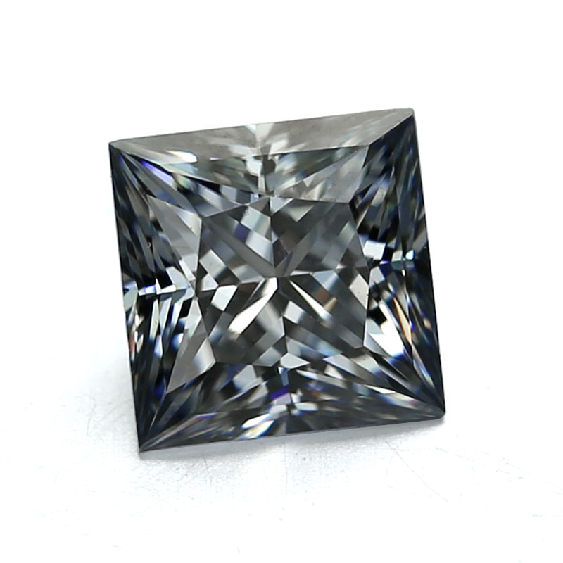 Prezzo all\'ingrosso DEF Brilliant Square Cut Diamante sciolto colorato grigio moissanite sintetico prezzo per carato