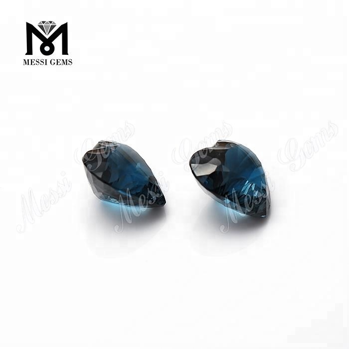 pietre preziose sciolte pietra topazio blu londra naturale a forma di cuore