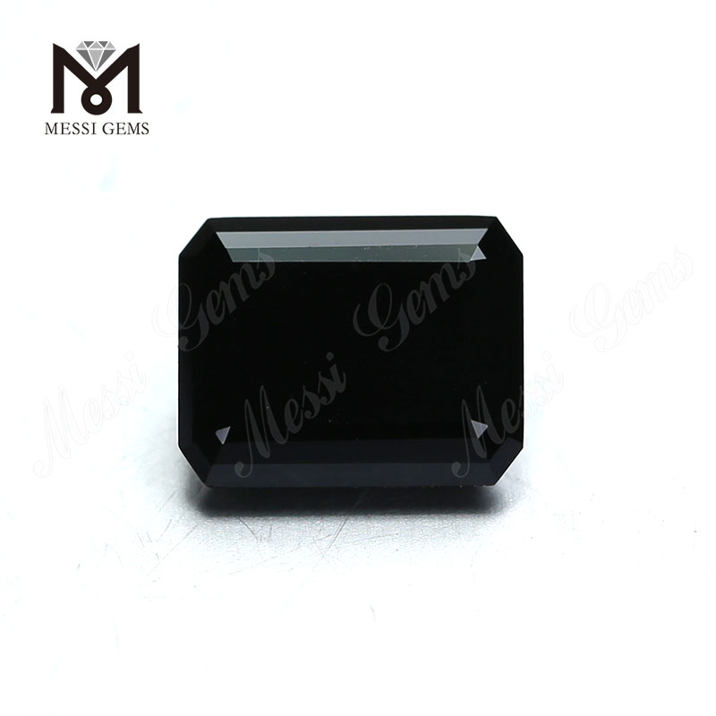 Prezzo all\'ingrosso moissanite diamante sintetico taglio smeraldo sciolto nero VVS Moissanite
