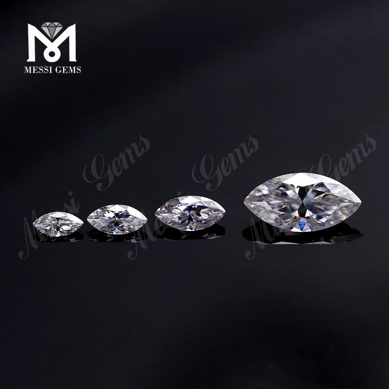 Diamante sciolto di fabbrica a forma di marquise brillante def moissanites