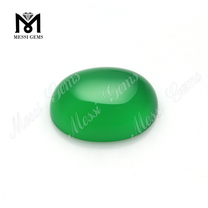 Agata naturale onice verde all\'ingrosso di forma ovale 12*16mm per gioielli