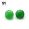 Gemme di giada verde rotonde da 8,0 mm con taglio naturale per incastonatura di gioielli