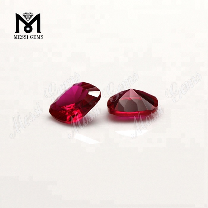 corindone sintetico all\'ingrosso 5# prezzo della pietra rubino di colore rosso per gioielli in corindone rosso
