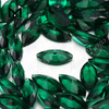 gemma sciolta marquise di colore verde smeraldo sintetico