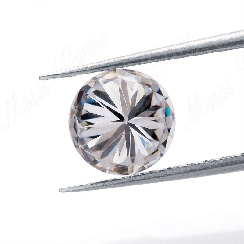 Gemma sciolta di diamante sintetico moissanite incolore 10 carati rotondo GH VVS1 Cina