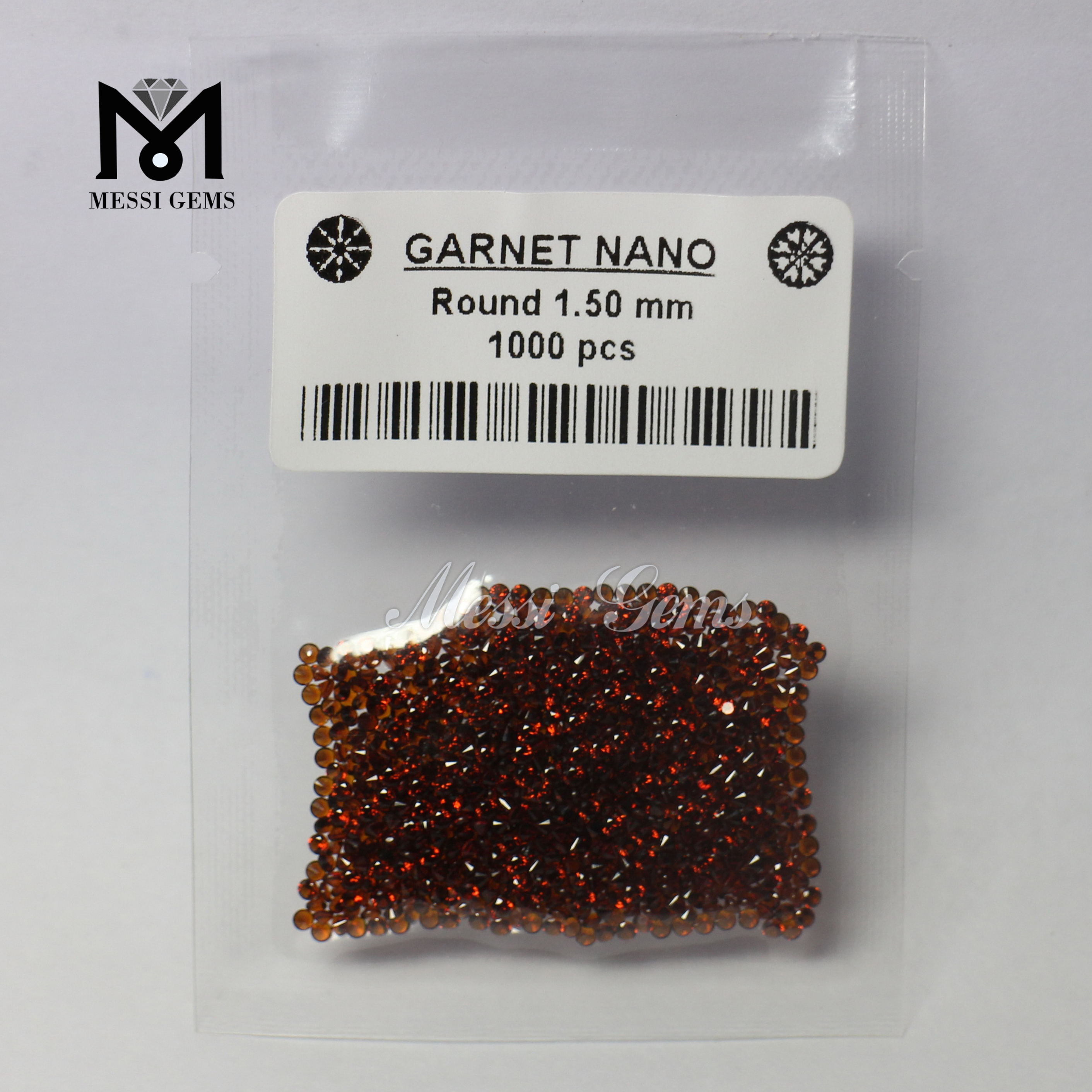 Nanogems di colata di cera di granato tondo di vendita calda