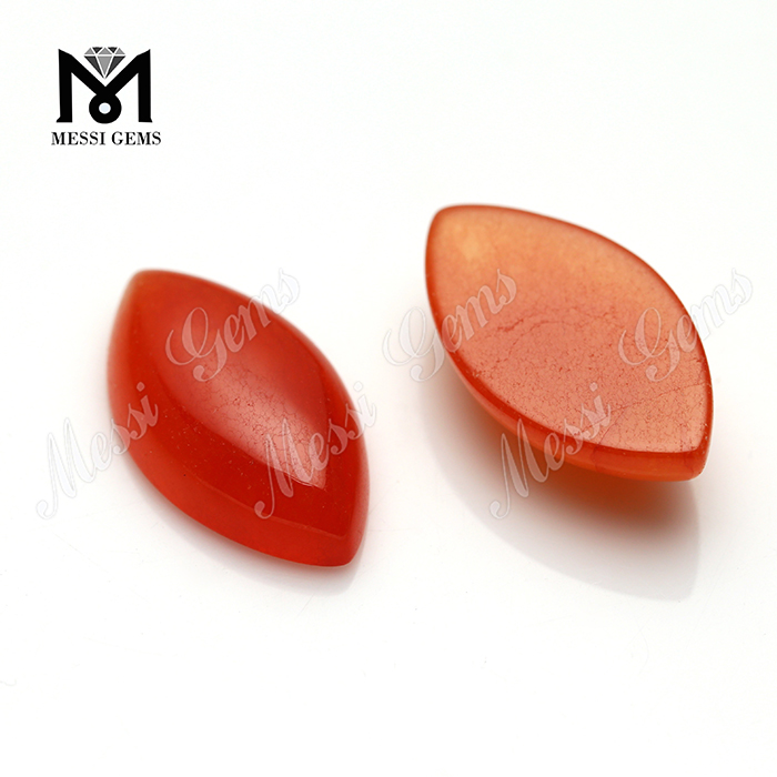 cabochon in giada rossa di pietre preziose naturali taglio marquise per gioielli