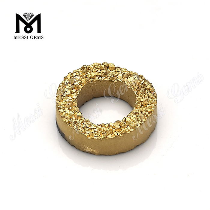 Perle di agata duzy in oro 24k con pietra preziosa sciolta