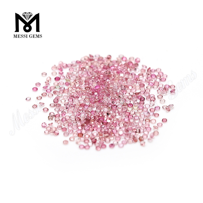 Tormalina rosa naturale tonda taglio brillante da 1,4 mm prezzo di fabbrica