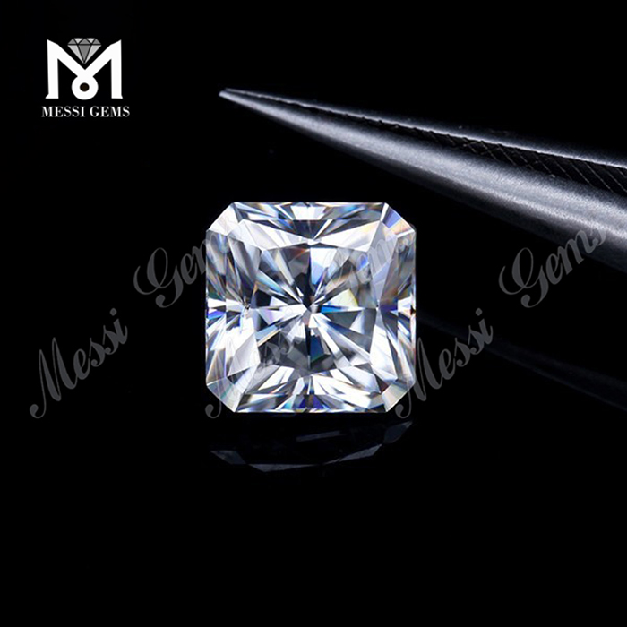 DEF Super White moissanite diamante Pietra Prezzo 1,5 carati taglio ottagono sintetico