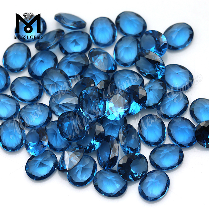 AAA qualità # 120 pietre blu sfaccettate ovali gemme di spinello sciolte in vendita