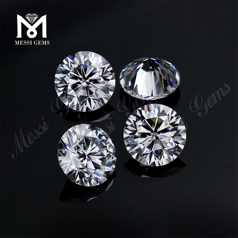 Diamante moissanite da 4 ct prezzo sciolto Cina DEF moissanite taglio brillante rotondo super bianco
