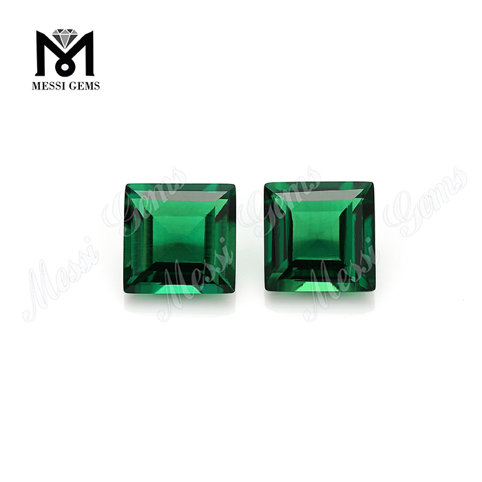 pietre preziose sintetiche verde smeraldo rivestite in laboratorio