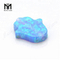 Lab ha creato pietre preziose Hamsa sintetiche sciolte 11 x 13 x 2,5 mm blu opale