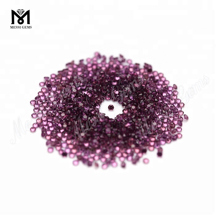 Pietra di granato viola naturale di piccole dimensioni Pietra di granato naturale di 1,75 mm
