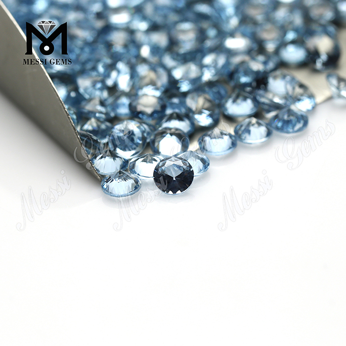 Spinello sintetico rotondo da 5,0 mm colore blu cielo n. 106