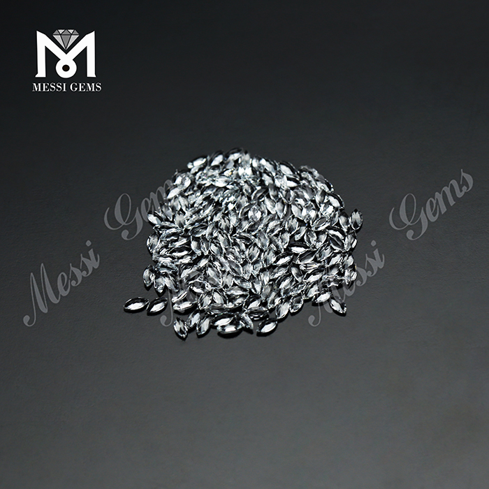 Prezzo di pietre preziose di topazio naturale taglio marquise 2x4mm per anelli