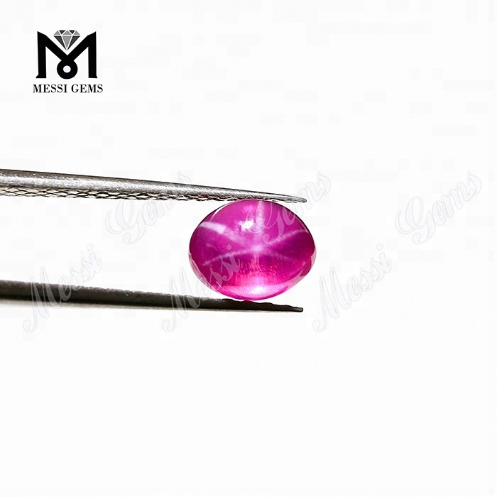 Rubino sintetico 7x9mm corindone zaffiro stella taglio ovale prezzo