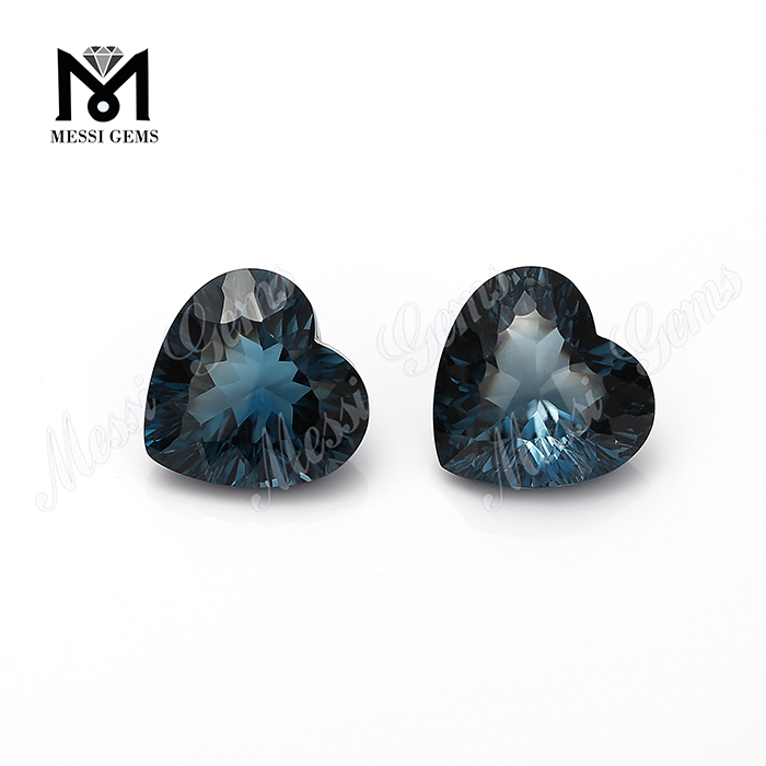 pietre naturali sciolte 6x6mm taglio cuore gemme topazio blu londra prezzo