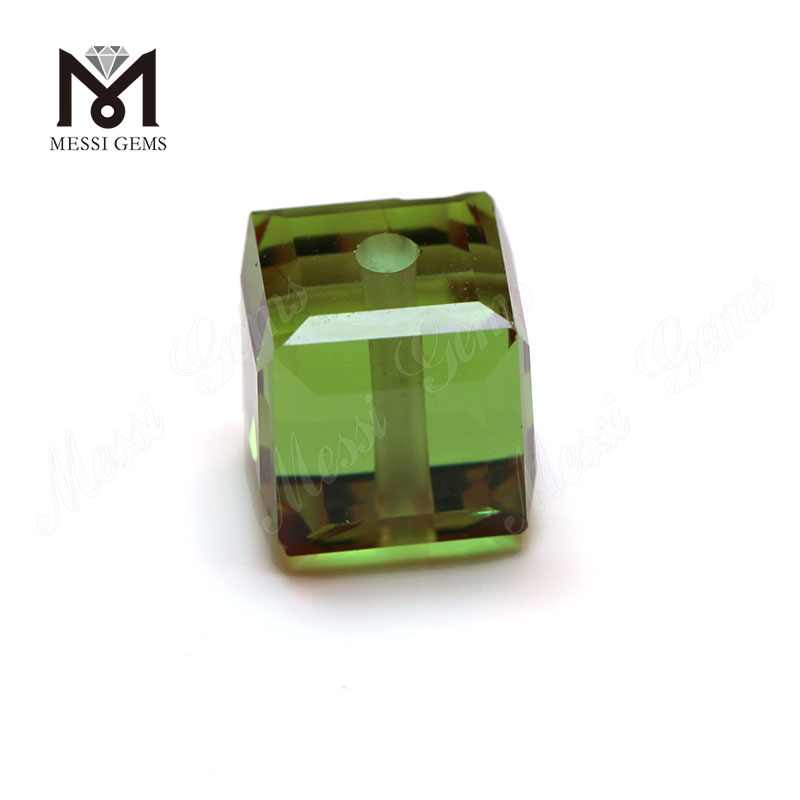 Gemme di vetro trasparenti con cambio colore a cubo decorativo prezzo di fabbrica