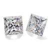 Wuzhou VVS moissanite diamante bianco quadrato moissanite taglio principessa per la creazione di gioielli